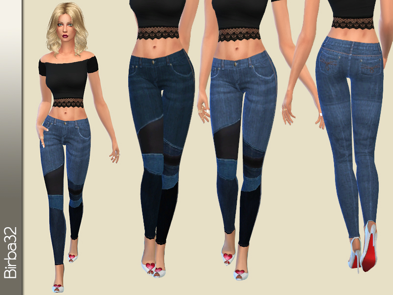 The Sims Resource - Leather and Jeans