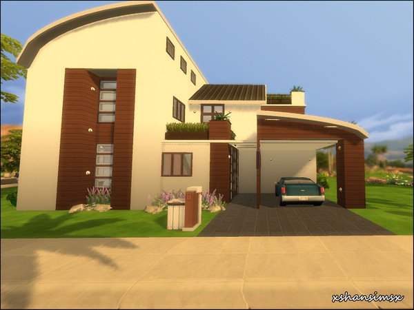 Sims 4 — Collingwood Circle by naora2 — Beautiful contemporary architecture perfect for the growing family. No CC