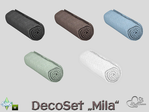 Sims 4 — Mila DecorSet TowelRoll by BuffSumm — Is there any way to cross borders between differnt worlds? With MILA you