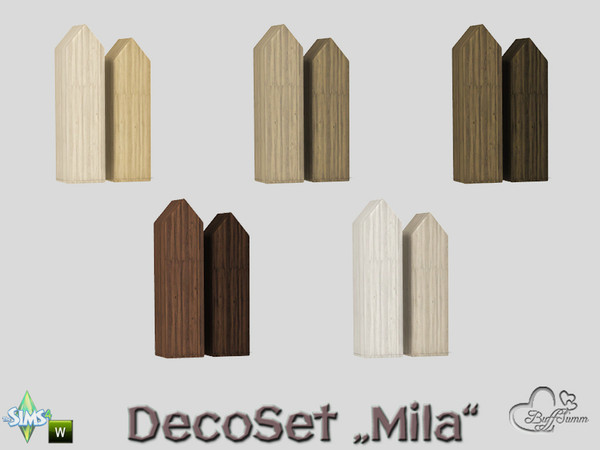 Sims 4 — Mila DecorSet Wodden Deco v1 by BuffSumm — Is there any way to cross borders between differnt worlds? With MILA