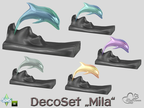 Sims 4 — Mila DecorSet Dolphin by BuffSumm — Is there any way to cross borders between differnt worlds? With MILA you can