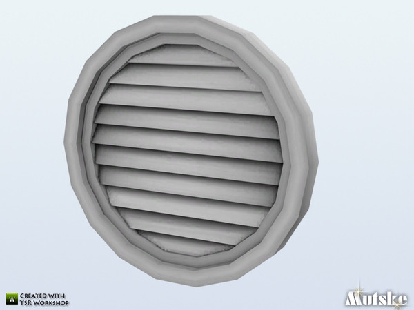 Sims 4 — Totally Dutch Louvre Vent Round by Mutske — Part of theTotally Dutch Constructionset. bb.moveobjects might be