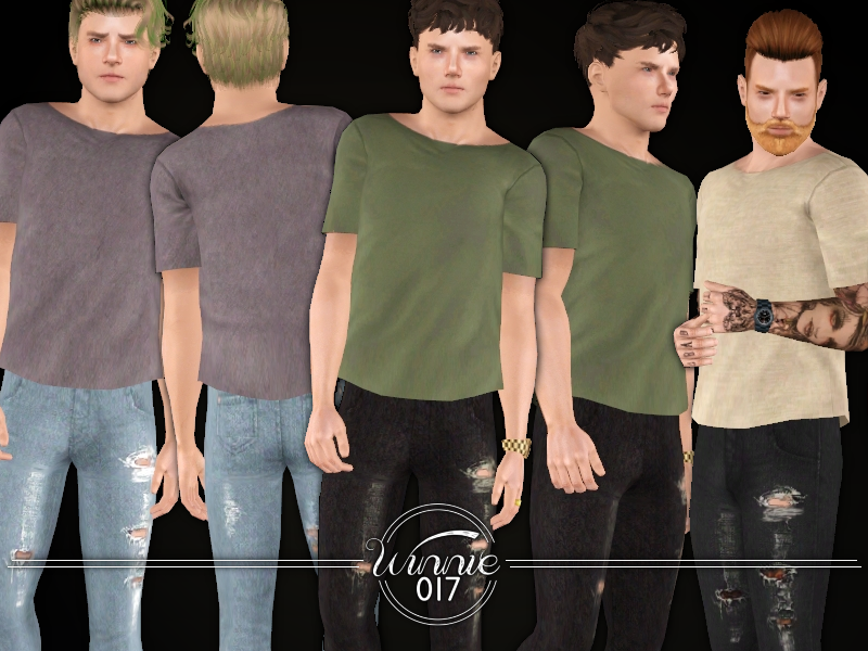 The Sims Resource Linen T Shirt