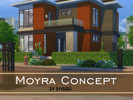 Sims 4 — Moyra Concept by Byahbh2 — Modern house featuring open concept kitchen, dining area,and livingroom. Perfect for