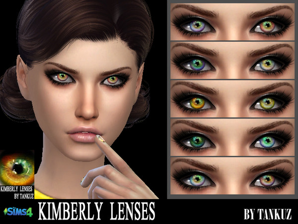 Sims 4 — The Sims 4. Kimberly Lenses by Tankuz. by Tankuz2 — PACKAGE Standalone Non default Child to Elder Female / Male