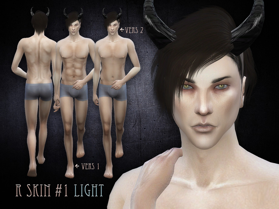 Sims 4 - R male skin 1 - light by RemusSirion - My very first skin for the ...
