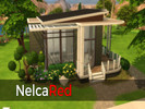 Sims 4 — Modern BaseGame Starter by NelcaRed — a house that is perfect for a couple. It can only support 2 people. It has