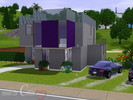Sims 3 — Modern house furnished by Chloe487 — This is a modern house with a big pool,one kitchen, one bedroom and one