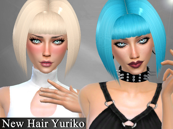 The Sims Resource - Genius Hair Yuriko