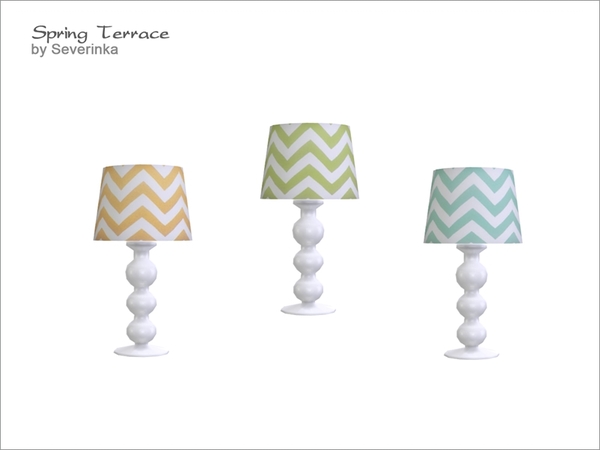 Sims 4 — [Spring Terrace] Table lamp by Severinka_ — Table lamp From the set of 'Spring Terrace', 3 colors