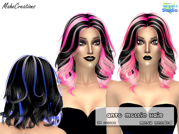 Sims 4 — Anto Mollie Hair Recolor - mesh needed by MahoCreations — Anto Mollie Hair Recolor