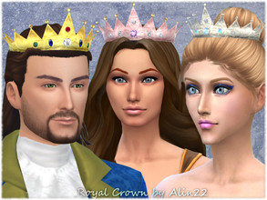 Sims 4 — Royal Crown for Male and Female (Hat) by alin2 — This is a royal crown made for your kings, queens, princesses