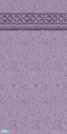 Sims 2 — Celtic Marble Wall 14 by talonblackhart — Marble wall with a Celtic knotwork top border. Recolored from a web