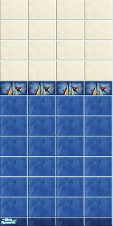 Sims 2 — FOA-K: Marina - bath 05 by perelinka — FIRST OF ALL - KIDS: Marina; bath wall 5/7