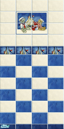 Sims 2 — FOA-K: Marina - bath 04 by perelinka — FIRST OF ALL - KIDS: Marina; bath wall 4/7