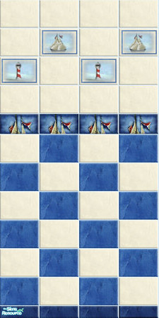 Sims 2 — FOA-K: Marina - bath 02 by perelinka — FIRST OF ALL - KIDS: Marina; bath wall 2/7