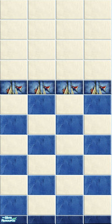 Sims 2 — FOA-K: Marina - bath 01 by perelinka — FIRST OF ALL - KIDS: Marina; bath wall 1/7