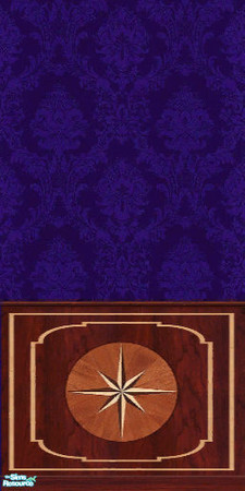 Sims 2 — Moulin paneling. - Individual Item by gobby — Blue