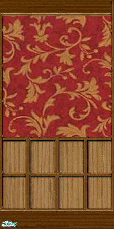 Sims 2 — Eastern paneling. - Individual Item by gobby — Red