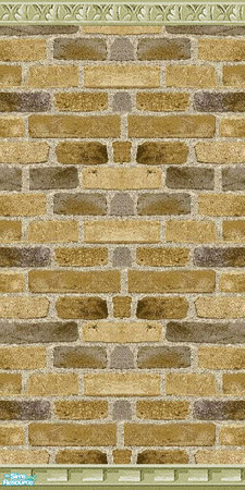 Sims 2 — Olive Green Brick Wall 3 by Sheera — Part of my Olive Green Brick Wallpapers and Floors Set. Enjoy !!!