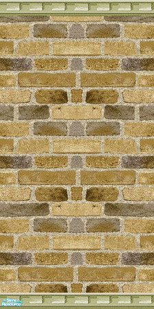 Sims 2 — Olive Green Brick Wall 2 by Sheera — Part of my Olive Green Brick Wallpapers and Floors Set. Enjoy !!!