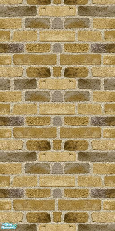 Sims 2 — Olive Green Brick Wall 1 by Sheera — Part of my Olive Green Brick Wallpapers and Floors Set. Enjoy !!!