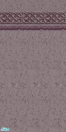 Sims 2 — Dark Celtic Marble Wall 4 by talonblackhart — Dark marble wall with a Celtic knotwork top border. Recolored from