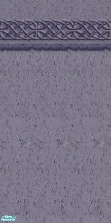 Sims 2 — Dark Celtic Marble Wall 2 by talonblackhart — Dark marble wall with a Celtic knotwork top border. Recolored from