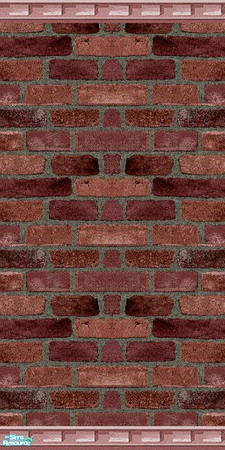 Sims 2 — Red Brick Wallpaper 2 by Sheera — Part of my Red Brick Wallpapers and floors set. Enjoy !