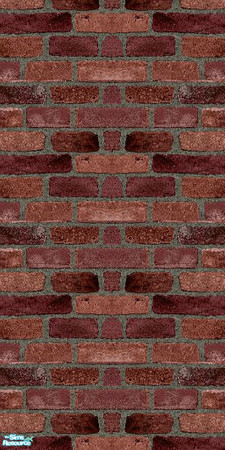 Sims 2 — Red Brick Wallpaper 1 by Sheera — Part of my Red Brick Wallpapers and floors set. Enjoy !