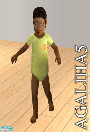 Sims 2 — Toddler's Favorite Jammies - Lizard by agaliha5 — A cute set of pajamas for your toddler. They are all unisex.