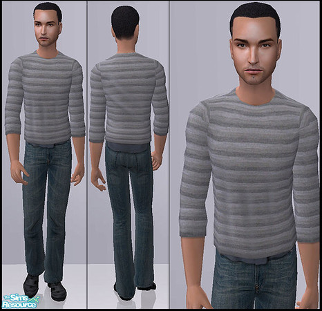 Sims 2 — Motivation - Grey multicolor and jeans by confide — Nightlife EP required. No mesh needed.