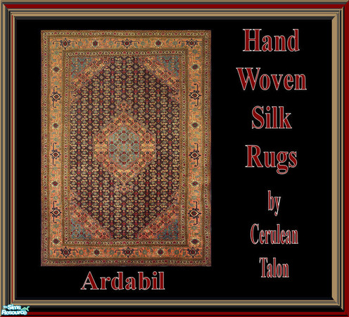 Sims 2 — Hand Woven Silk Rugs - Aradabil by Cerulean Talon — 