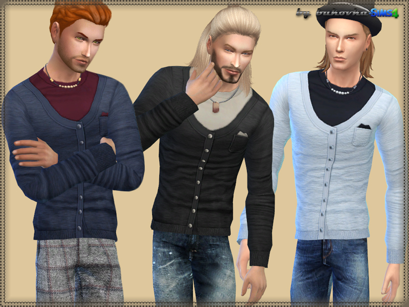 The Sims Resource - Jersey Cardigan