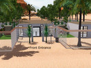 Sims 3 — Pod Privacy  Modern Futuristic by irrilia — One story. 3 Bedrooms, 3 Bathrooms. Living room and library are open