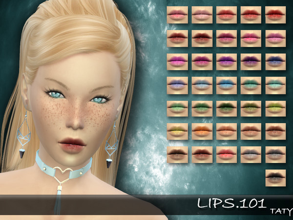 Sims 4 — [Ts4]Taty_Lips_101 by tatygagg — - Female - Human, Alien - Teen to Elder