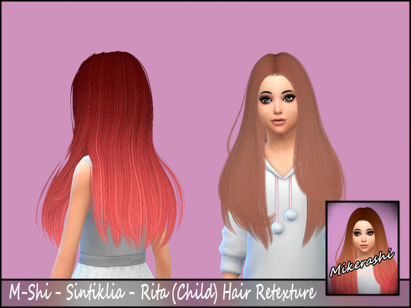 Sims 4 — M-Shi - Sintiklia - Rita Child Hair Retexture (Mesh Needed) by mikerashi — -50 Colors -Texture made by Me