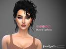 Sims 4 — Matte Muave Lipsticks set by MAC_Cosimetics — 5 Muave MAC Lipsticks: Veelvet Teddy, Mehr, Please Me, Brave