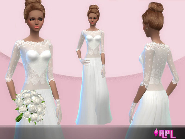 The Sims Resource - Heart Wedding Dress