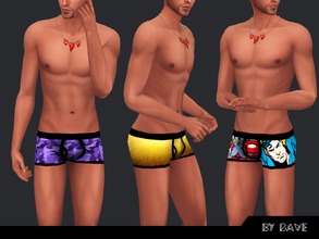 Sims 4 — Underwear for boys by doumeki — I made some extra boxer briefs that can be used for swimwear as well.
