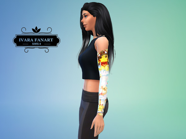 Sims 4 — Pokemon Fanart Tattoo Arm Left by Ivara — Pokemon Fanart Tattoo Arm Left