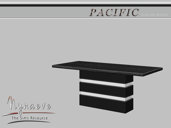 Sims 4 — Pacific Heights Dining Table by NynaeveDesign — Pacific Heights Dining Room - Dining Table Located in: Surfaces