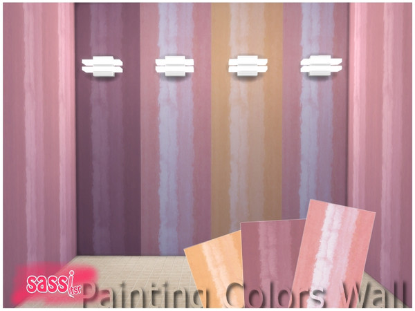 Sims 4 — Painting Colors Wall by sassitsr — Playing with paint has never been so fun and these walls.. will give just