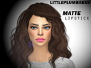 Sims 4 — Matte Lipsticks by littleplumbabes — - Base game compatible - Comes in 7 colors
