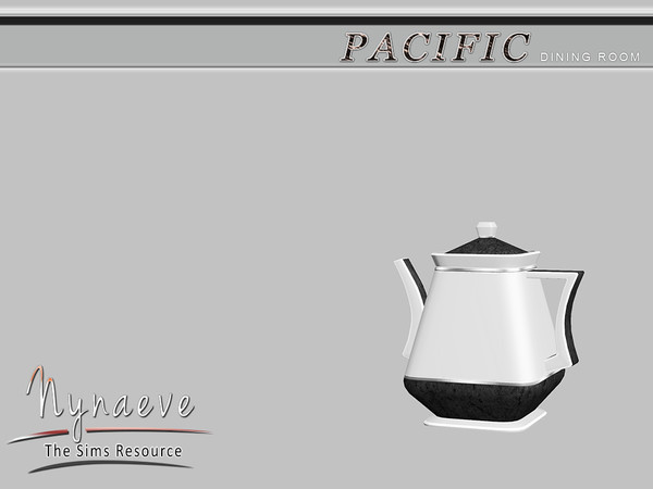 Sims 3 — Pacific Heights Teapot by NynaeveDesign — Pacific Heights Dining Room - Teapot Located in: Decor - Miscellaneous