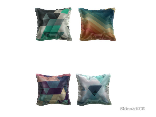 Sims 4 — Outdoor 2016 - Pillow1 by ShinoKCR — Pillow with bright silky fabric