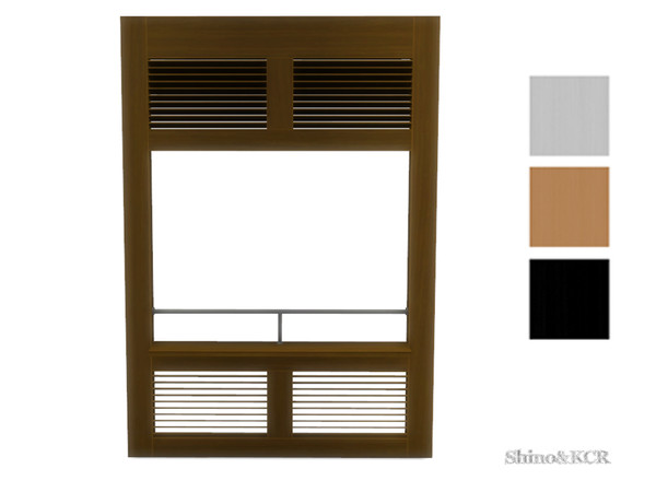 Sims 4 — Outdoor 2016 - Wall Wood 2tl by ShinoKCR — Part of the Wooden Walls for Gazebo Category: Sculptures