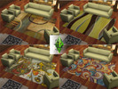 Sims 4 — Spring Rugs by Lary2 — A set of contemporary rugs colored with spring tones.