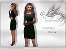 Sims 4 — Emerald Dress by sparrowseye — My first project CC Two color versions: - darker - brighter Dress not glistens at