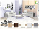 Sims 4 — Modern Living Wall Set 1 by SimFabulous2 — Download information: Set Type: Walls Wall Type: